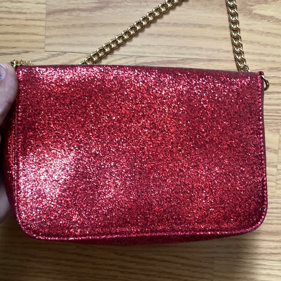 Jimmy Choo Red Glitter purse - NEW - Picture 6 of 7